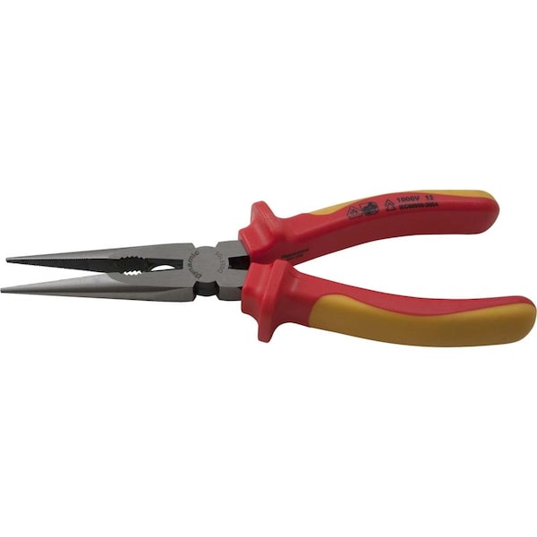 Tools 8 Long Nose Pliers, Insulated Handle